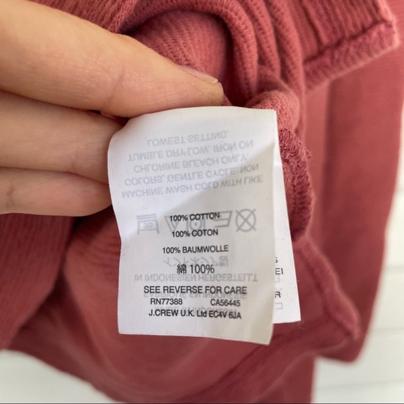 Madewell • Sweater Ribbed Salmon Mauve Round Neckline Bell Balloon Sleeve Small - Picture 9 of 11